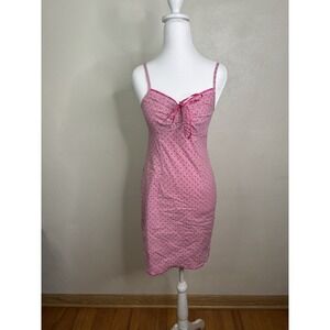Vintage Y2K Loved One Sweetheart Babydoll Mini Dress Women's Small Pink